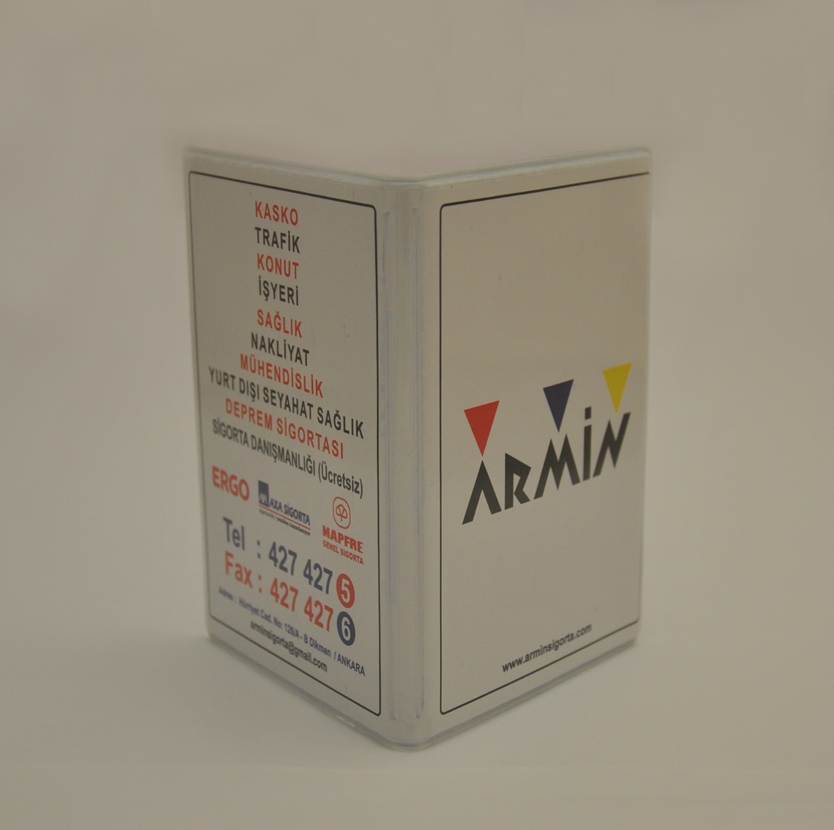 Plastik Şeffaf Ruhsat Kabı