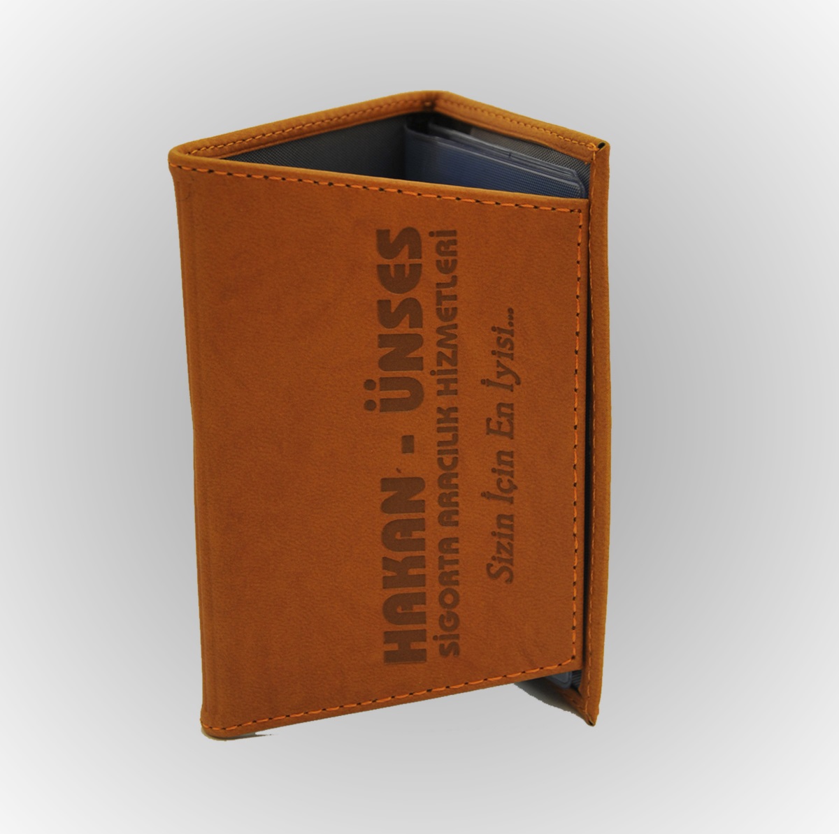 Klişe Sıcak Baskılı Dikişli Termo Lüks  Model Ruhsat Kabı