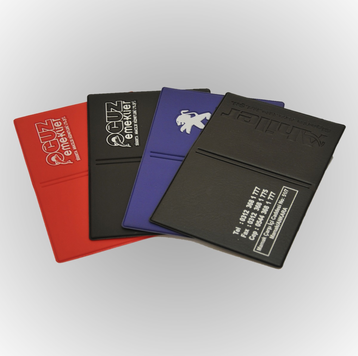 Klişe Sıcak Serigrafi Baskılı Plastik Ruhsat Kabı