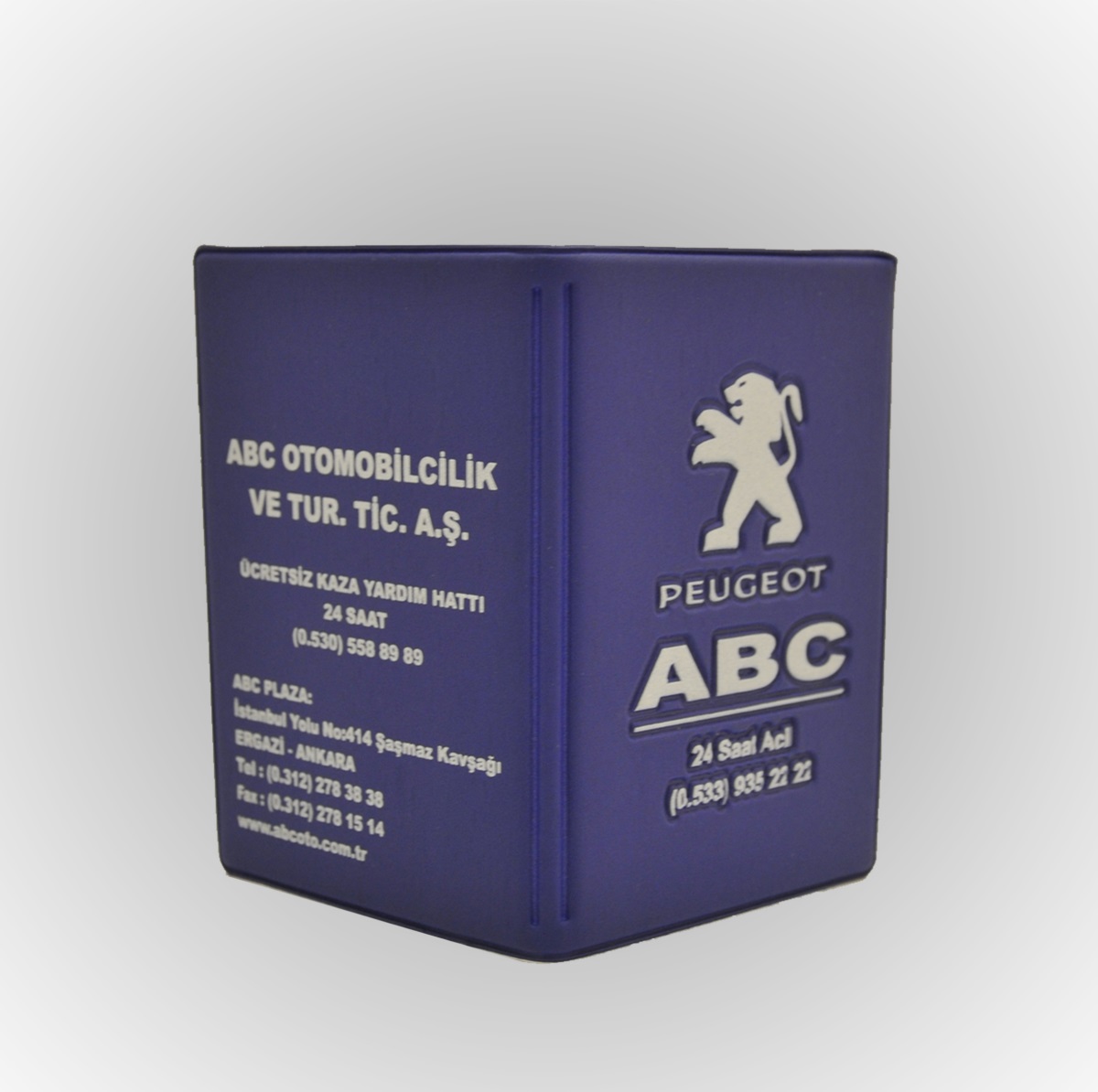 Klişe Sıcak Serigrafi Baskılı Plastik Ruhsat Kabı