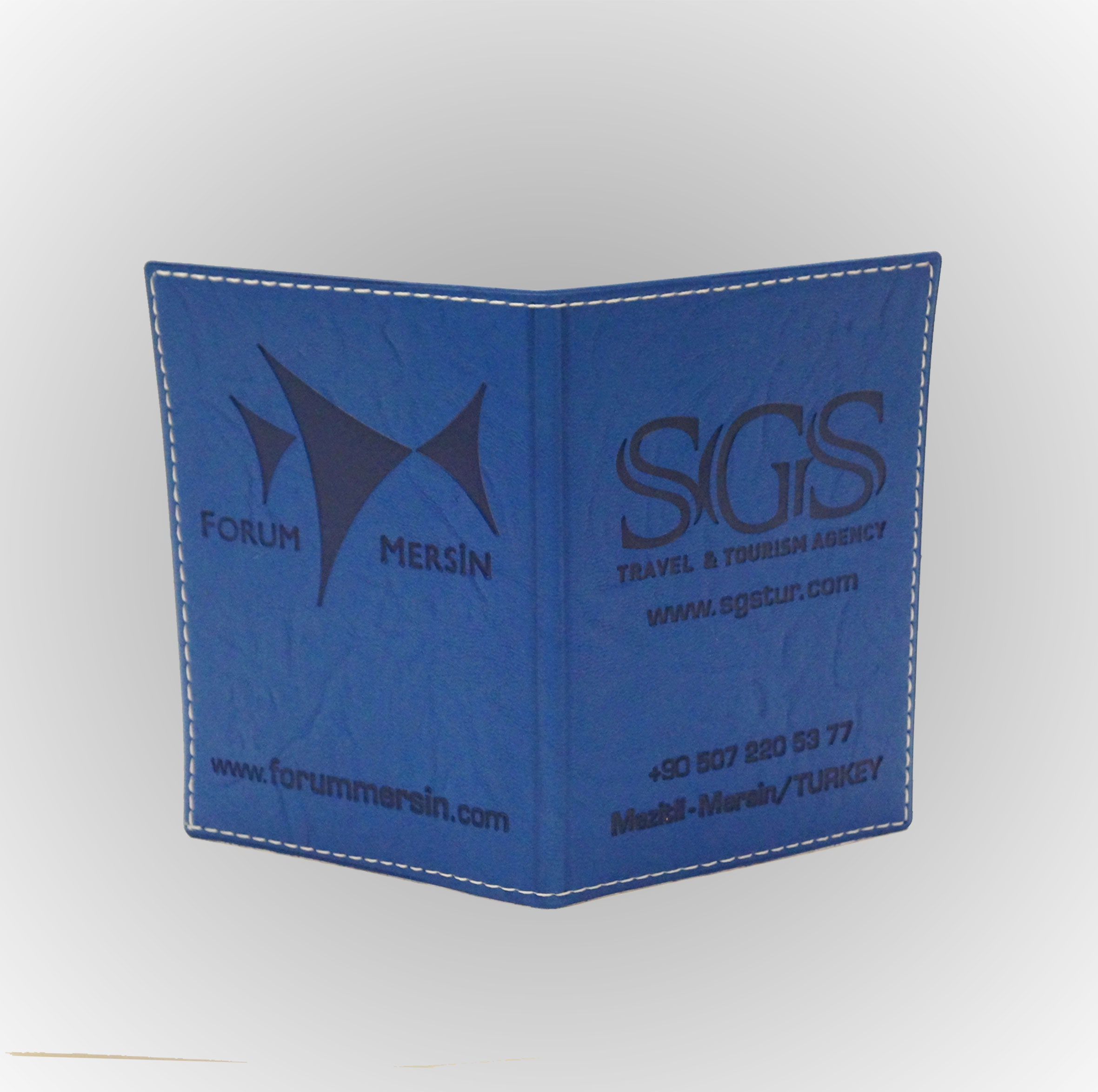 Klişe Sıcak Baskılı Suni Deri Pasaport Kabı