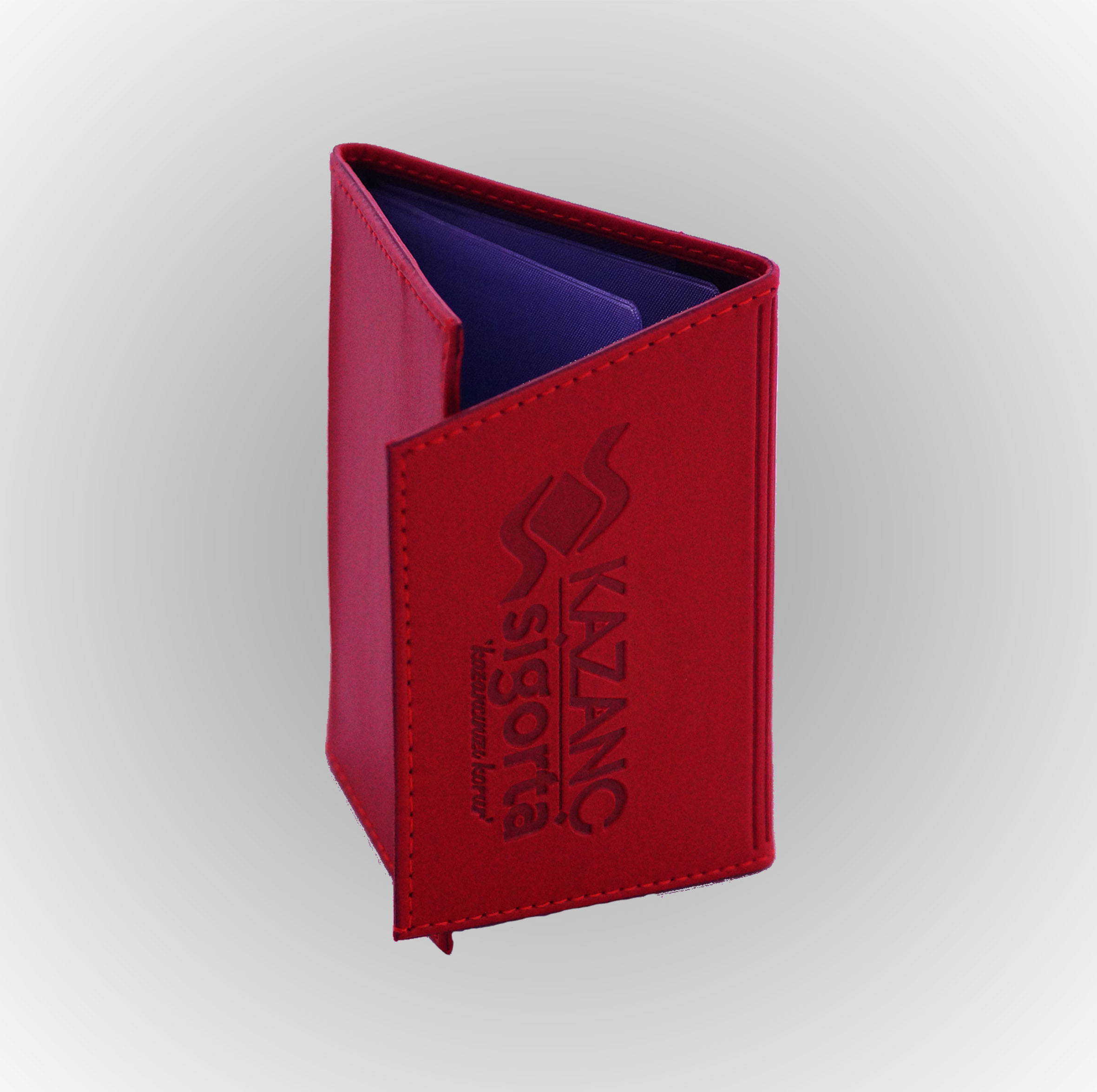 Klişe Sıcak Baskılı Dikişli Termo Lüks  Model Ruhsat Kabı